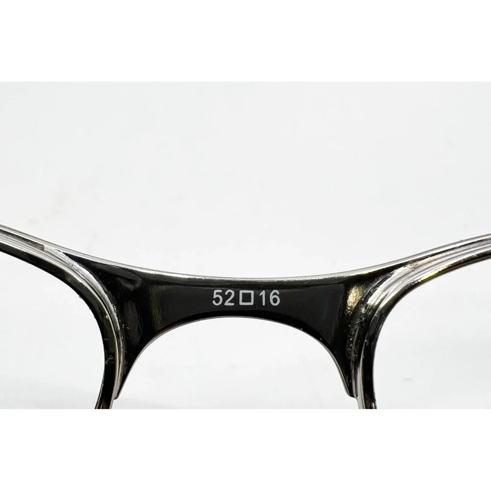 Furla Eyeglasses Womens Black Silver Cat Eye VU4248J 52-16-135